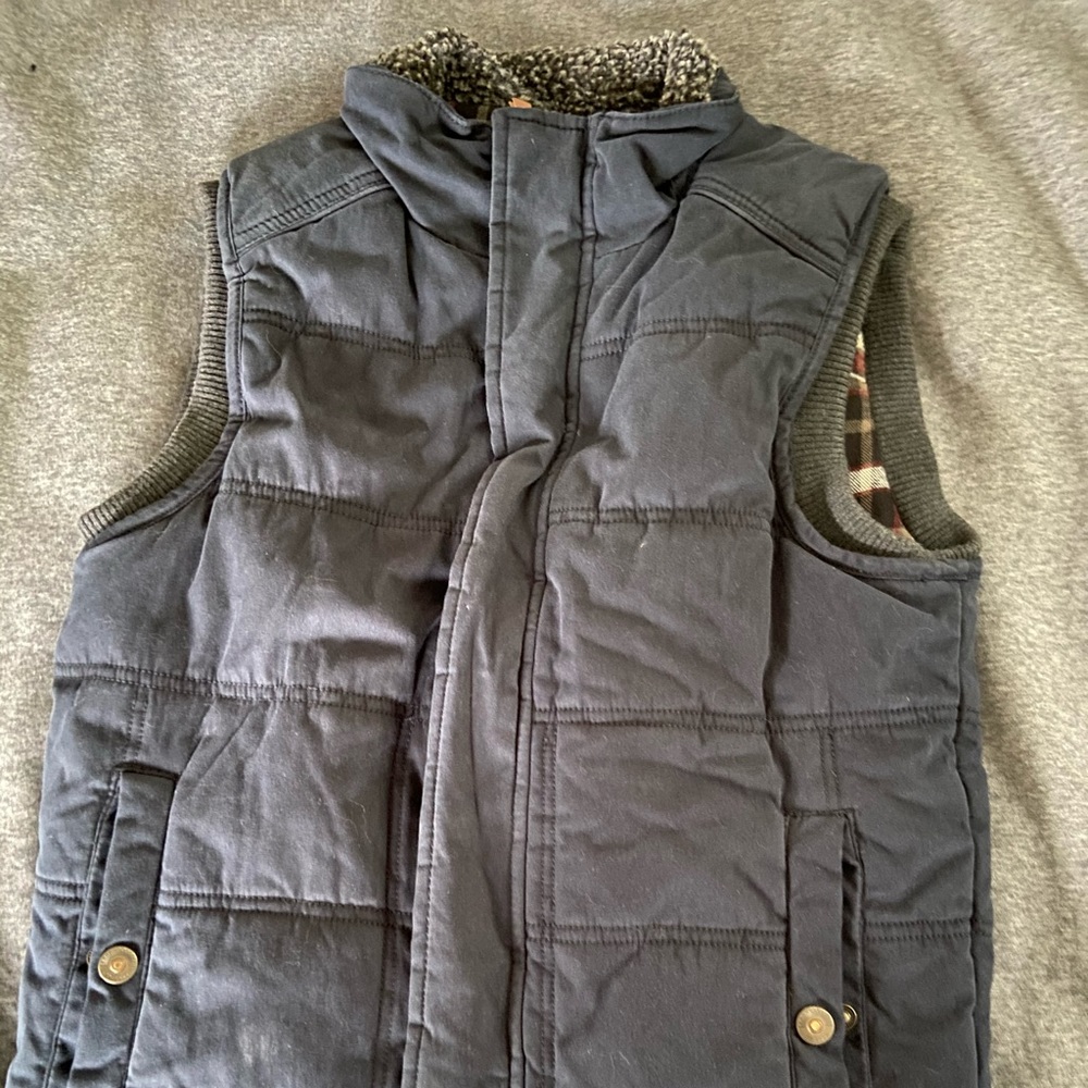 Dark Blue Fat Face Down Vest, Size XS